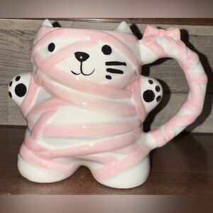 Super Cute 🥰 Halloween Mummy Cat 🐈‍⬛ in Pink Bandages by Cobwebs & Cauldrons